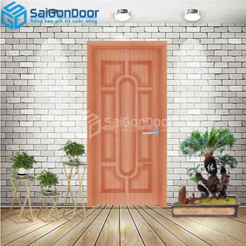 Cửa Nhựa Gỗ Composite 019 sapele 2-CP-SGD