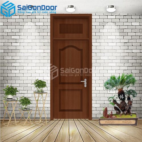 Cửa Nhựa Gỗ Composite 2A walnut 2-CP-SGD