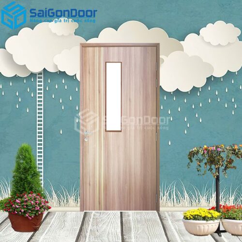 Cửa Nhựa Gỗ Composite P1R3G1-CP-SGD