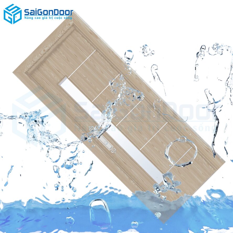 Sử dụng cửa gỗ nhựa Composite cho những vị trí hay tiếp xúc với nước đảm bảo cửa không bị hư hỏng